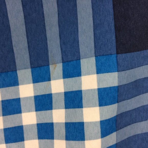 The North Face Belted Lined Plaid Blue Swim Trunks - Picture 5 of 5